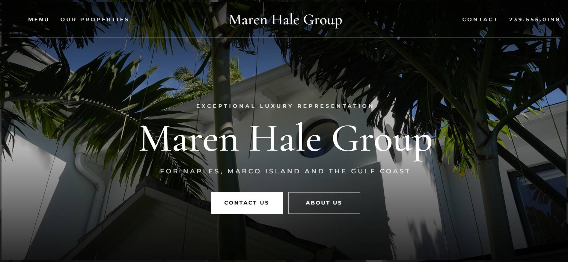 Agent Growth Website demo screenshot showing a fuller real estate website