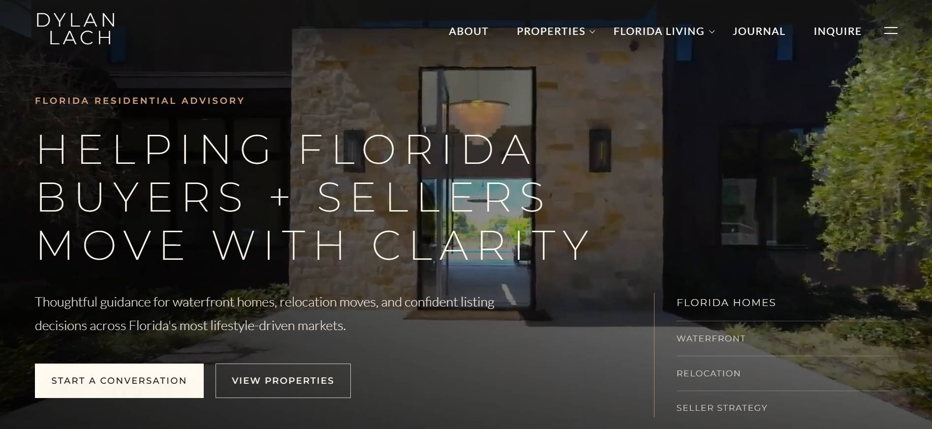 Agent Growth Website demo for an Sarasota real estate agent